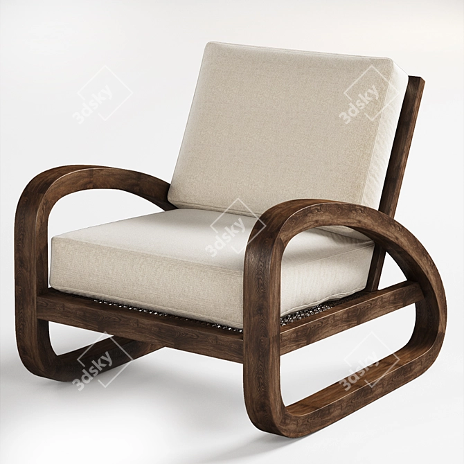 Pascal Chair: Elegant, Compact, Restorative 3D model image 1