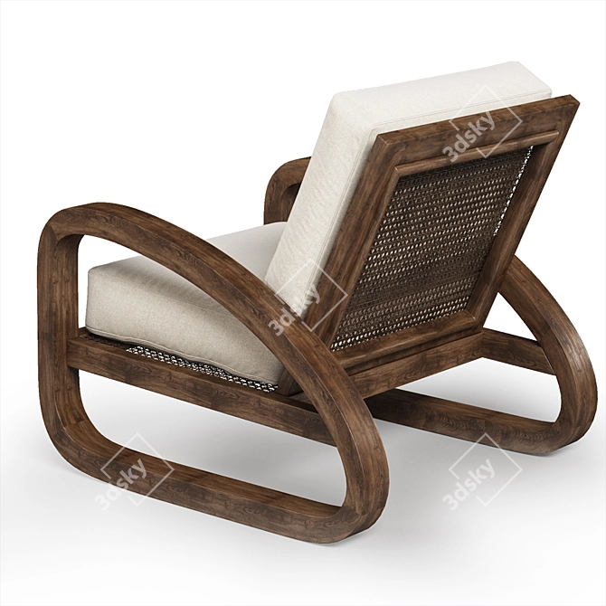 Pascal Chair: Elegant, Compact, Restorative 3D model image 3