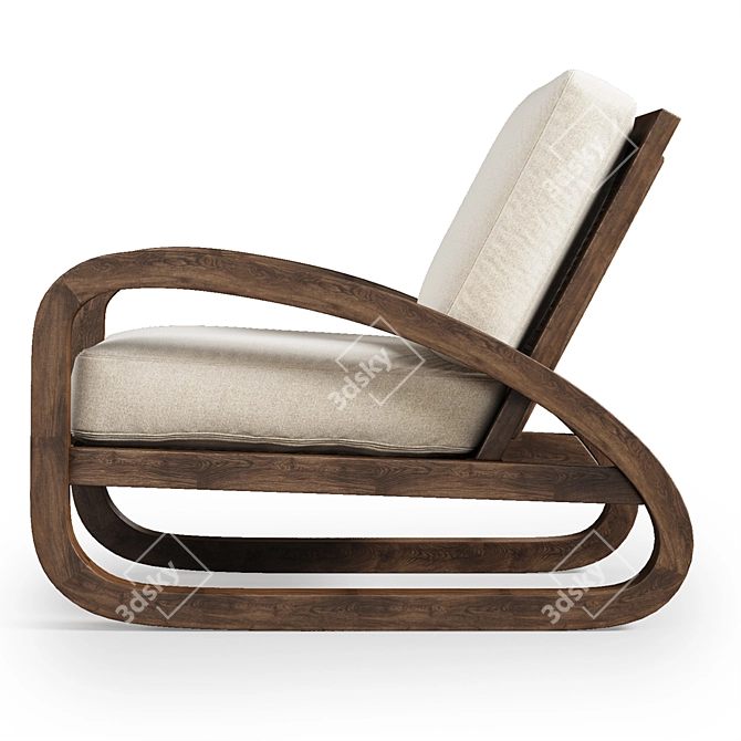 Pascal Chair: Elegant, Compact, Restorative 3D model image 4