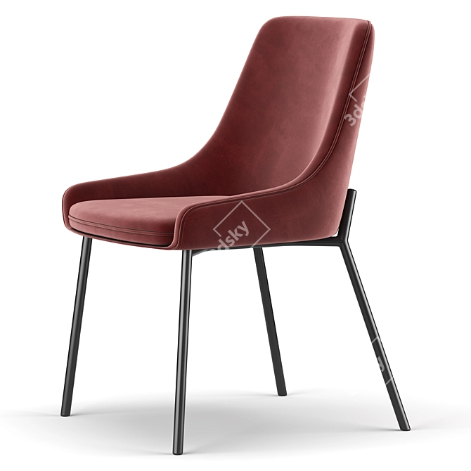 Elegant LAINY Dining Chair 3D model image 4