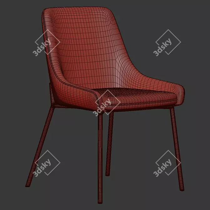 Elegant LAINY Dining Chair 3D model image 5