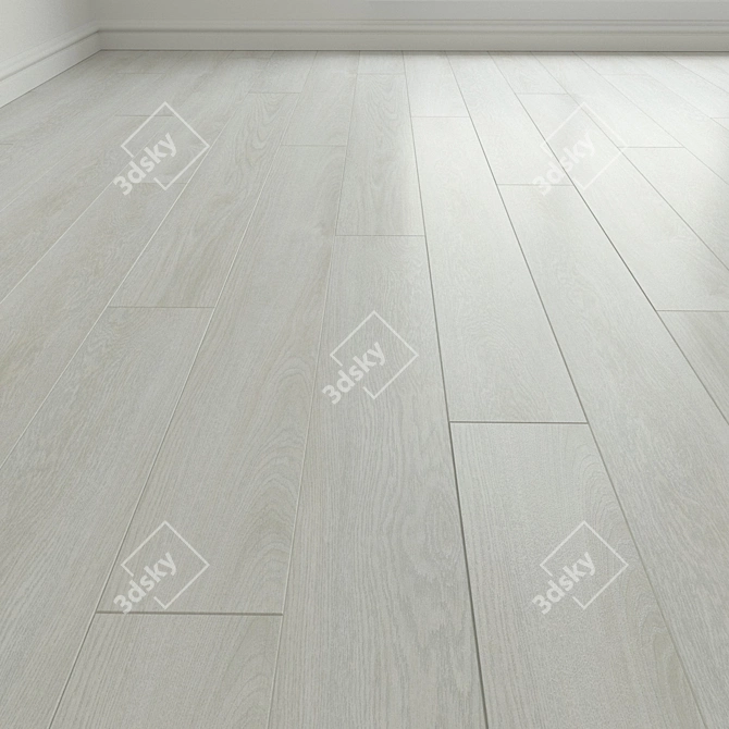 Laminate Oak Flooring 3D model image 2