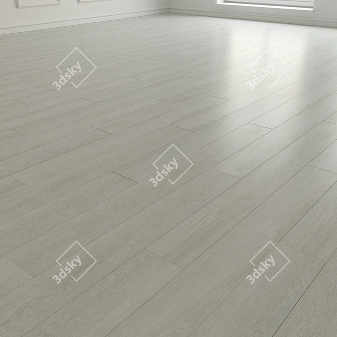 Laminate Oak Flooring 3D model image 3