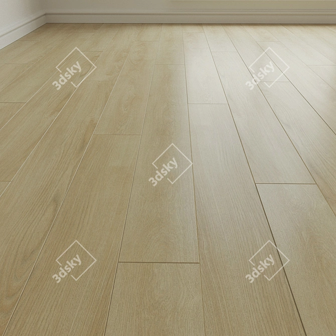 Authentic Select Midland Oak Laminate 3D model image 1