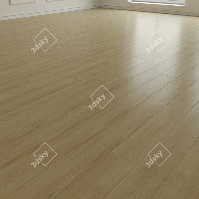 Authentic Select Midland Oak Laminate 3D model image 2