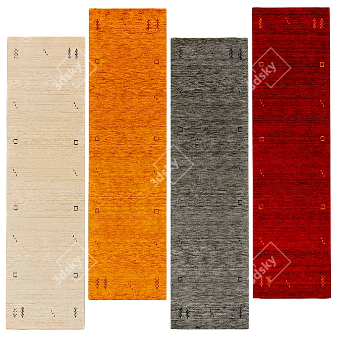 Elegant Carpet Runners | Stylish 80x300cm 3D model image 1