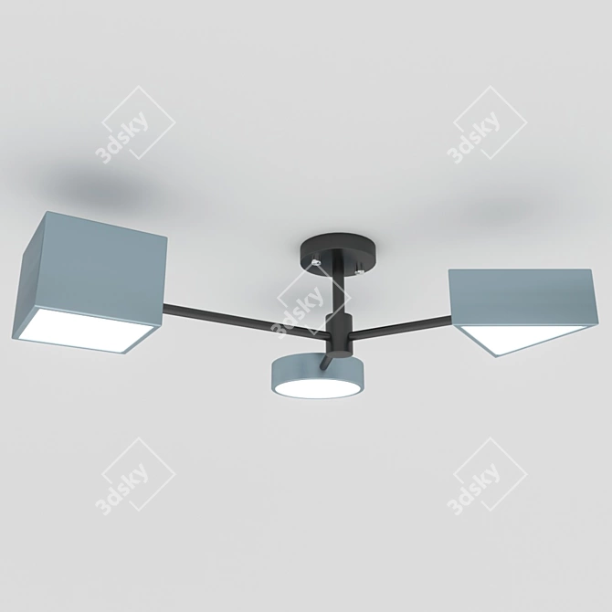 Deniza Gray Pendant Light 3D model image 1