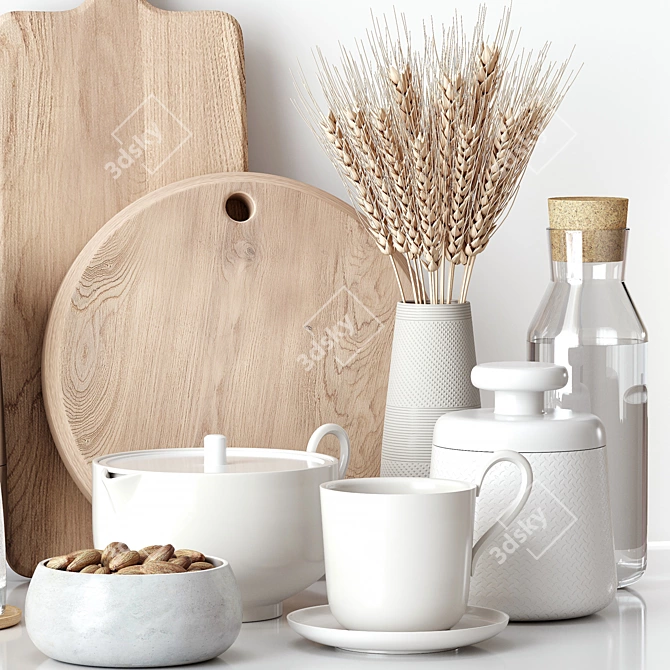 Kitchen Decor Set - Stylish & Functional 3D model image 4