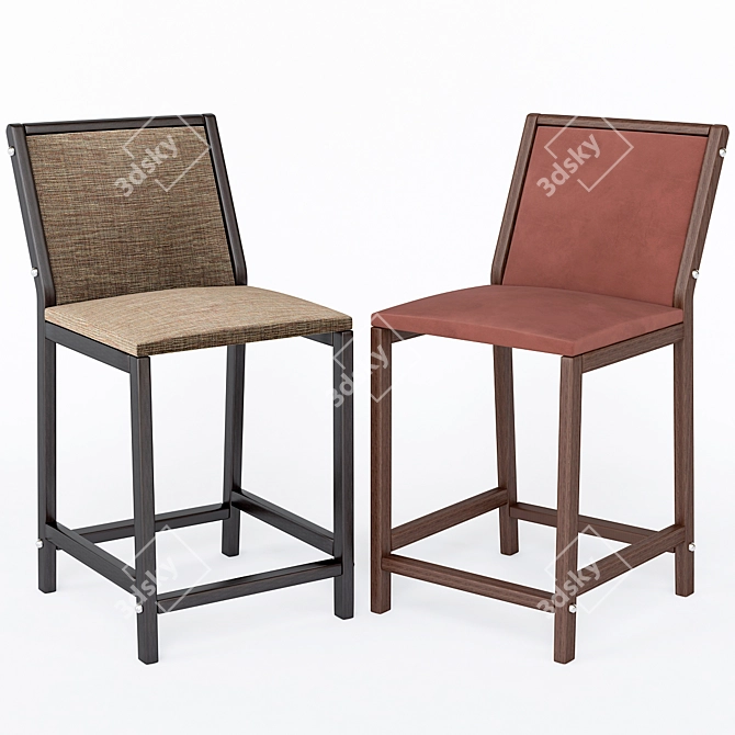 Xan_Style Minimalist Chairs 3D model image 1