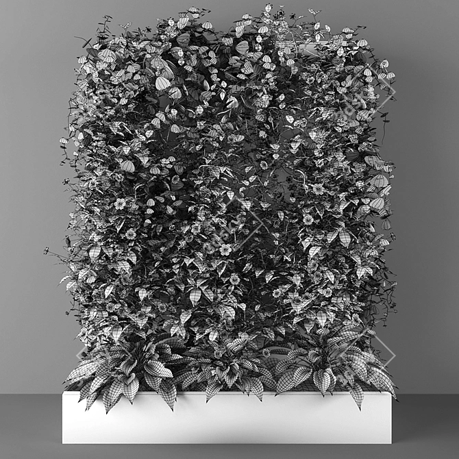 Botanical Bliss: Vertical Garden 138 3D model image 3