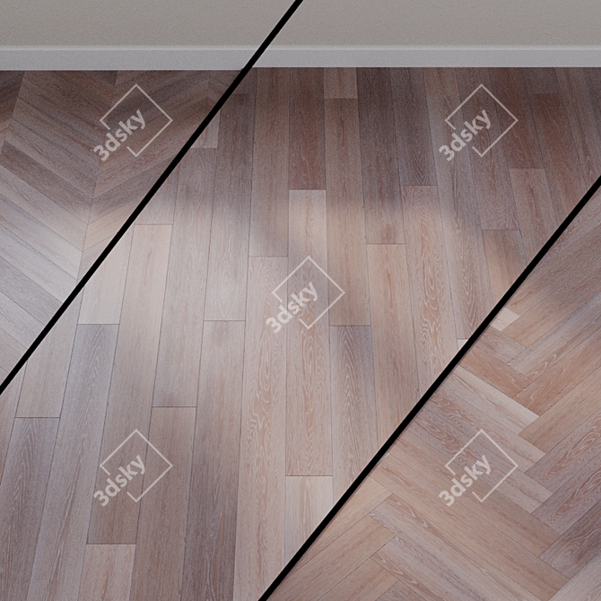 Eclipse Oak Parquet Board 3D model image 1