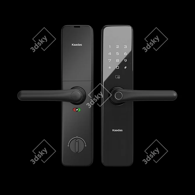 Kaadas S100: Stylish Lever Smart Lock 3D model image 1