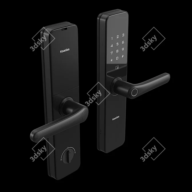 Kaadas S100: Stylish Lever Smart Lock 3D model image 2