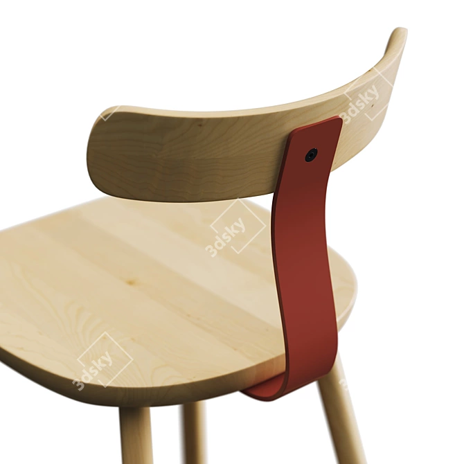 Maruni T3 High Bar Stool: Elegant Design & Versatile Choices 3D model image 3