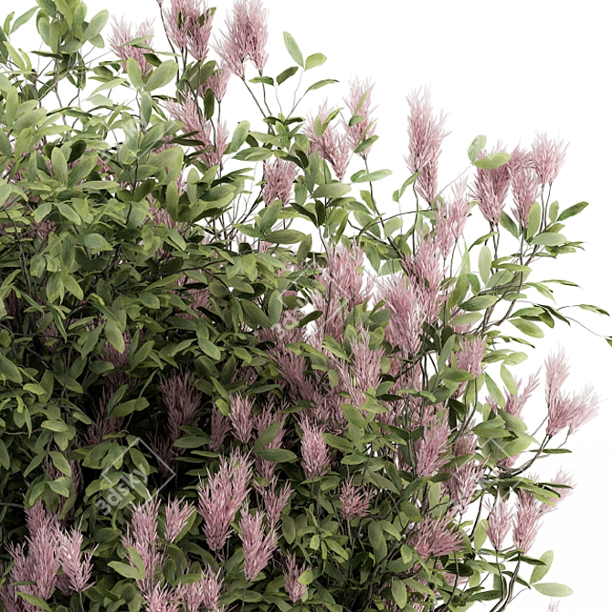 Vibrant Violet - 16-Piece Bush Set 3D model image 3