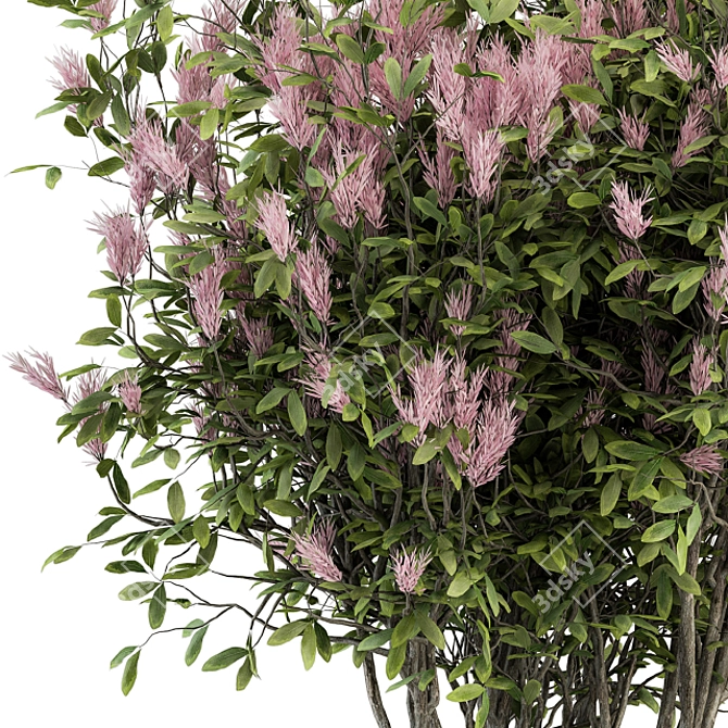 Vibrant Violet - 16-Piece Bush Set 3D model image 4