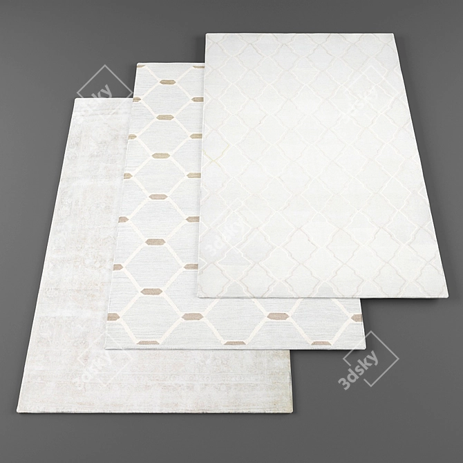 High Resolution Rugs (Set of 4) 3D model image 1