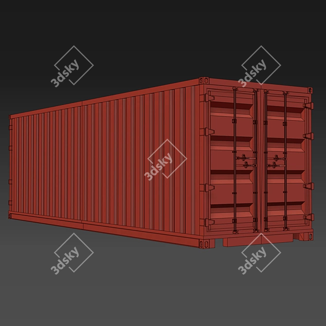 Standard Shipping Container | Container 3D model image 2