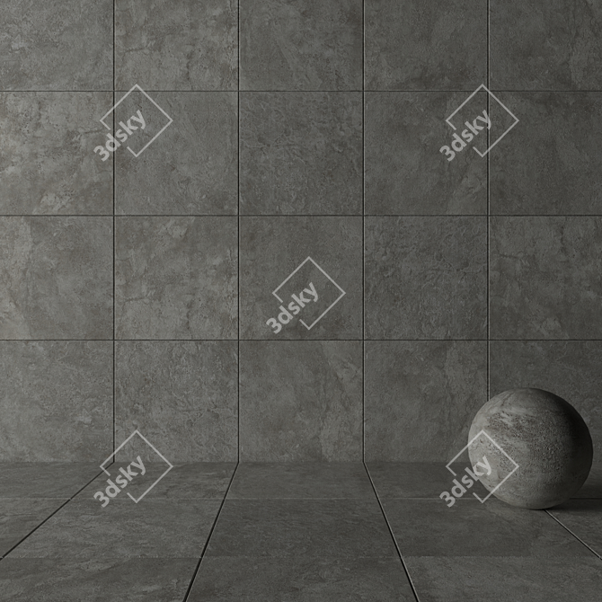 Flaviker Navona Gray Cross - Premium Wall and Floor Tiles 3D model image 3