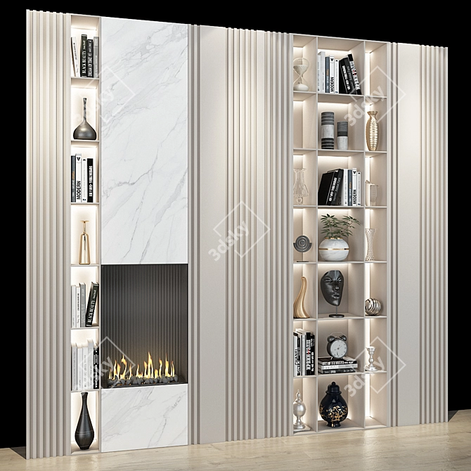 Versatile Shelving Set 175 3D model image 2