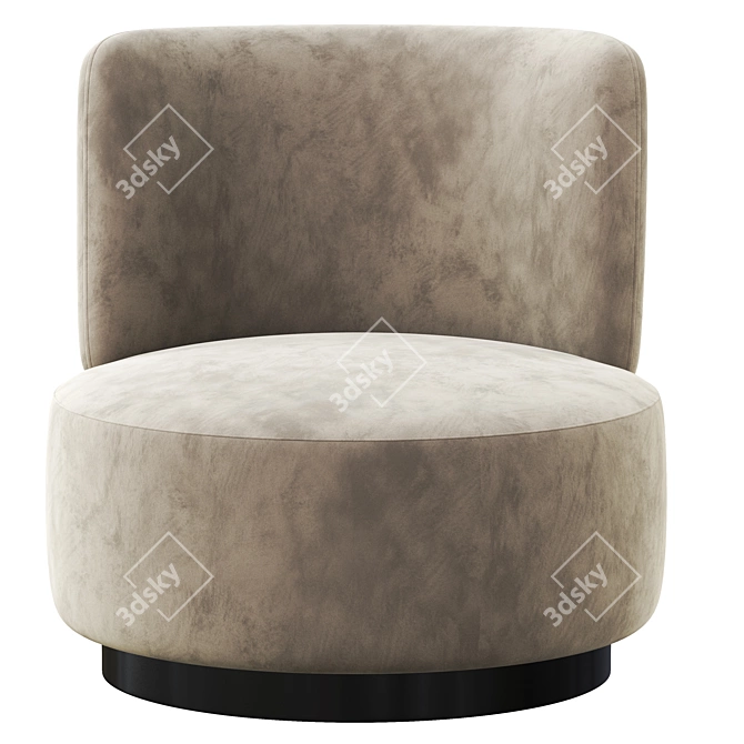 Modern Swivel Chair Alonso 3D model image 2