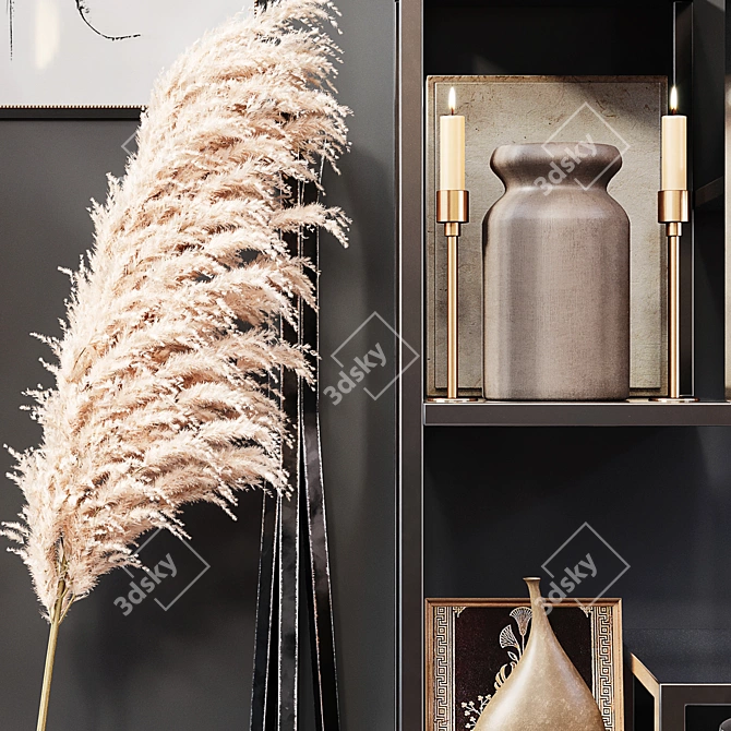 Title: Elegant Decor Shelf 3D model image 2