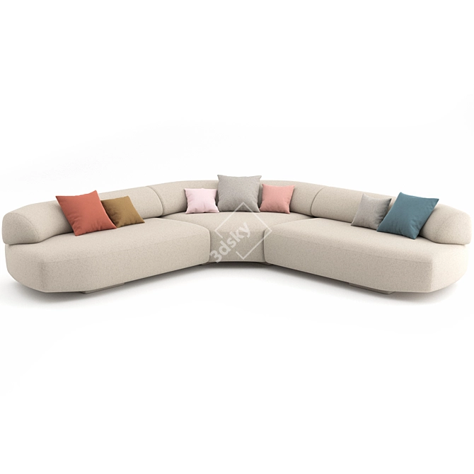 Gorgeous Gogan Sofa 05: Moroso Elegance 3D model image 5