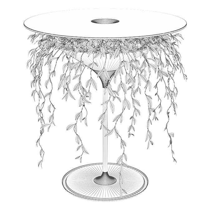 OASIS Glass Coffee Table with Plant | Pei-Ju Wu Design 3D model image 3