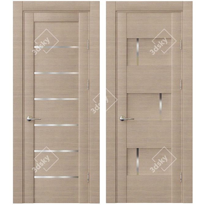 Wooden Door - 14 3D model image 1