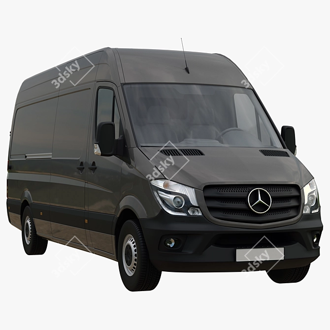 2015 Mercedes-Benz Sprinter SWB Panel Van 3D model image 1