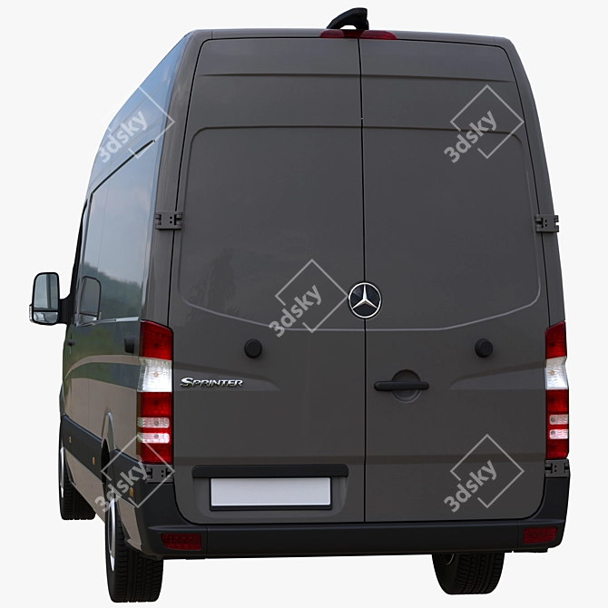 2015 Mercedes-Benz Sprinter SWB Panel Van 3D model image 4