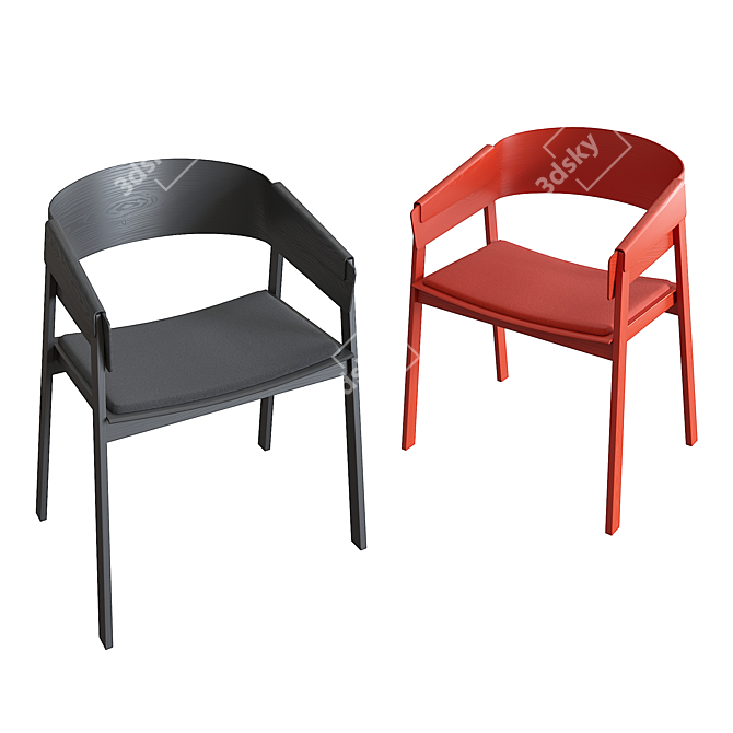 Elegant Designer Chairs: Levanessy 3D model image 2