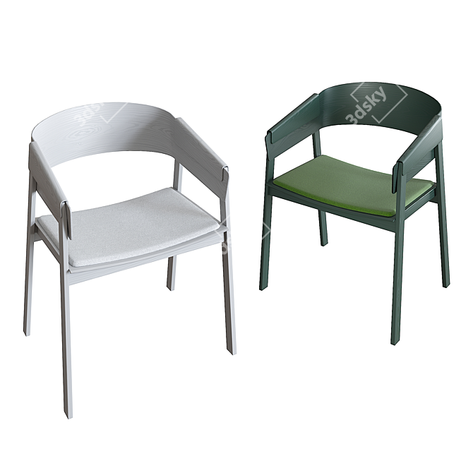 Elegant Designer Chairs: Levanessy 3D model image 3