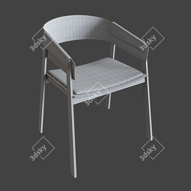 Elegant Designer Chairs: Levanessy 3D model image 4