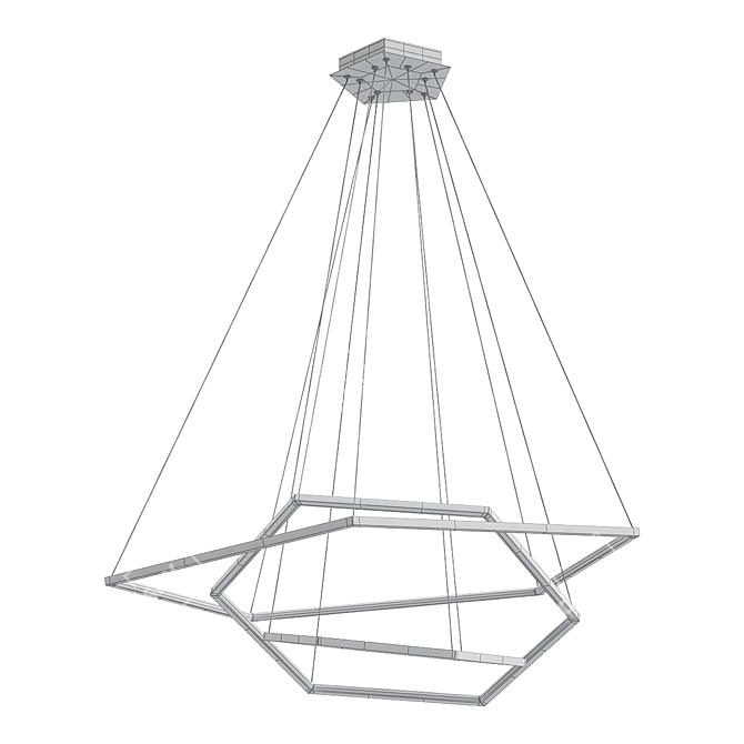 Elegant Vesanto Chandelier 3D model image 2