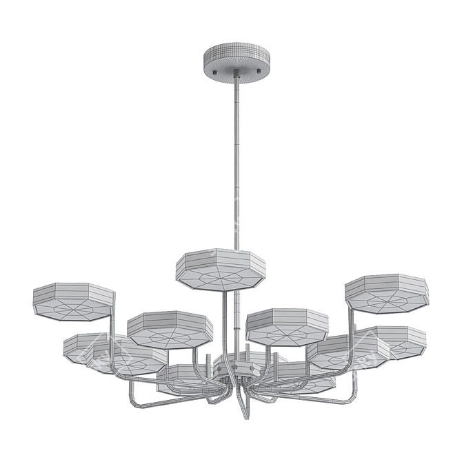 Elegant Illumination: TAVIS Pendant Light 3D model image 2