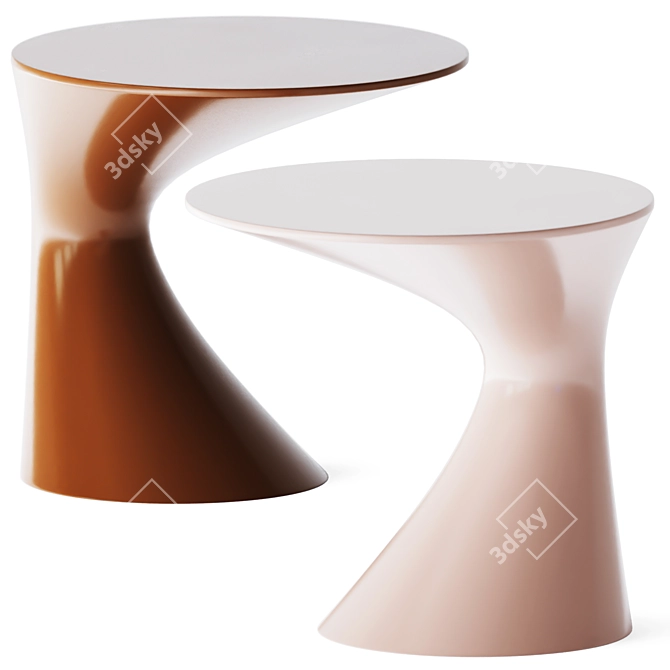 Zanotta Small Table Tod 634 3D model image 2