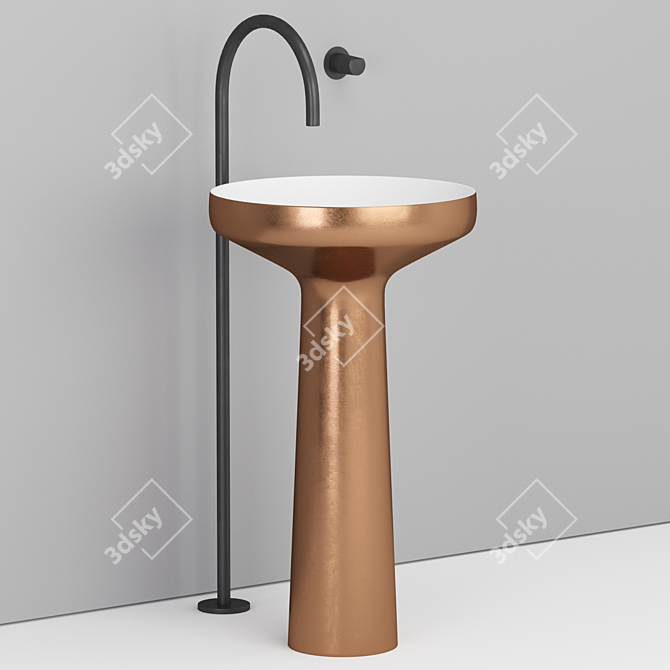 Copper Elegance: Antonio Lupi Ago 85 3D model image 1