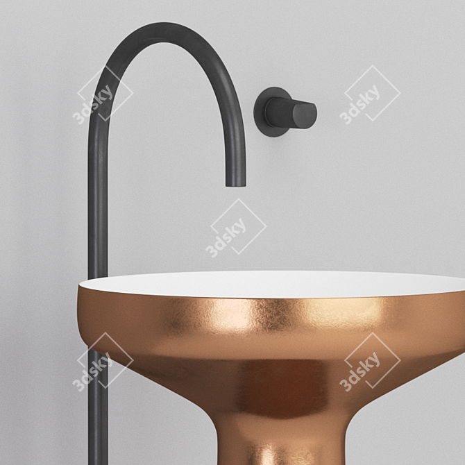 Copper Elegance: Antonio Lupi Ago 85 3D model image 2