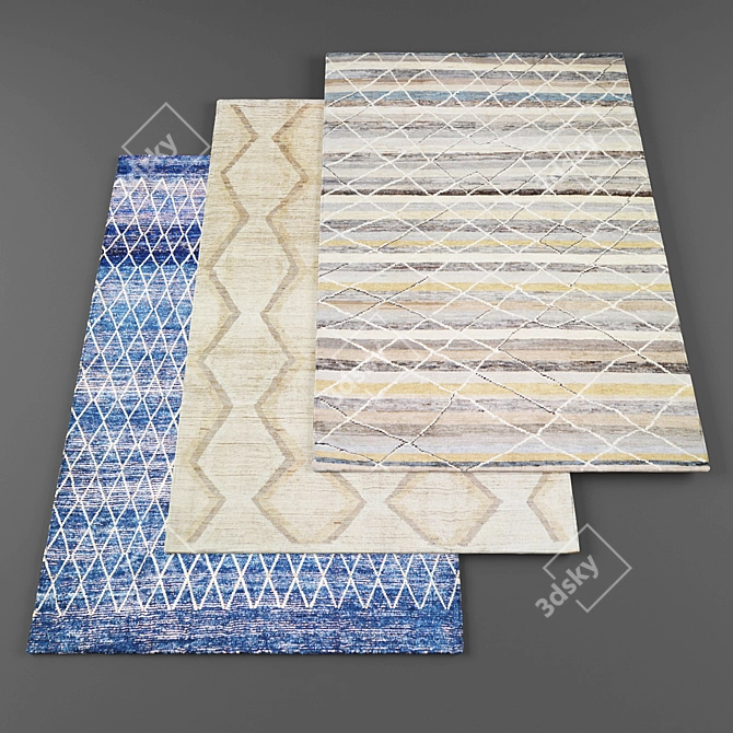 High-Resolution Carpets Bundle 3D model image 1