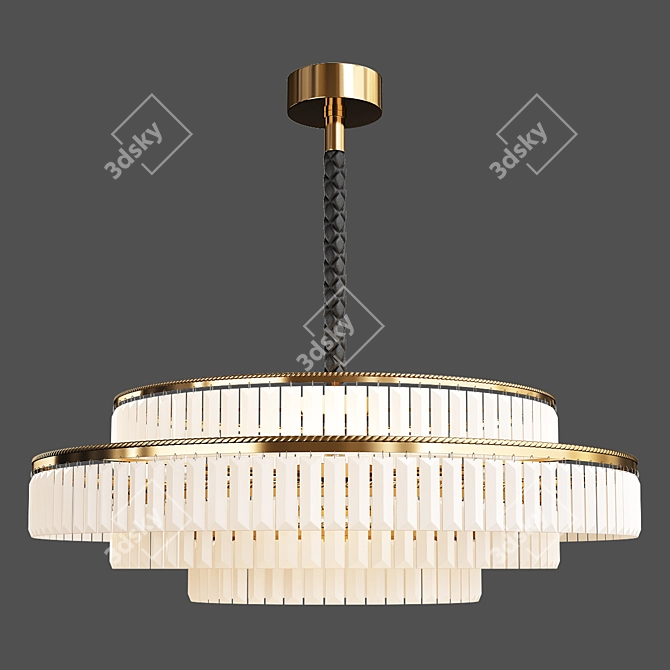 Elegant Charles Chandelier: V-Ray Render 3D model image 1