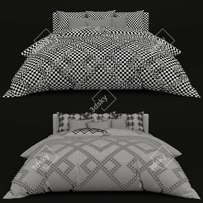 Boho Dream Bed 3D model image 2