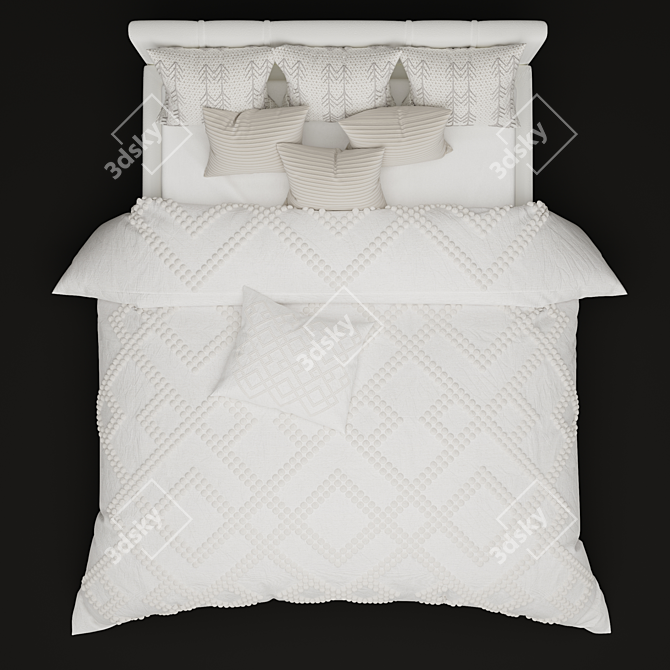 Boho Dream Bed 3D model image 3