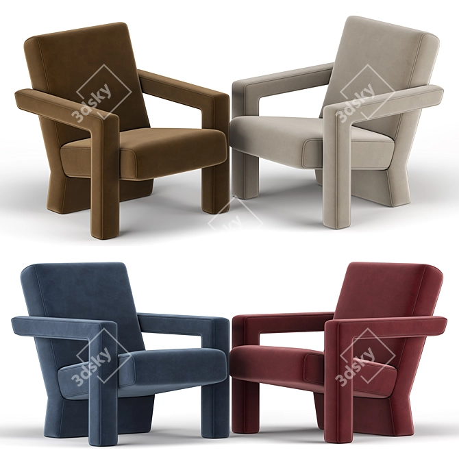 Rietveld Unesco Chair - Timeless Elegance 3D model image 2