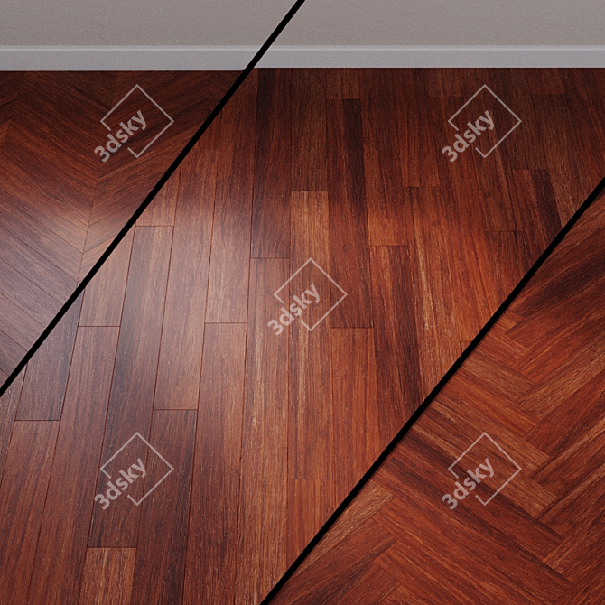 Bamboo Gobi Parketoff: Elegant, Eco-Friendly Flooring 3D model image 1