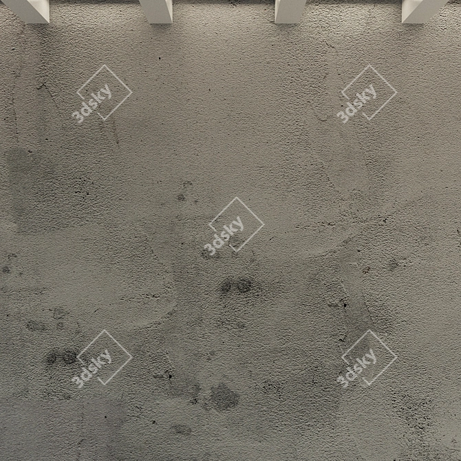 Title: Vintage Concrete Wall Texture 3D model image 3