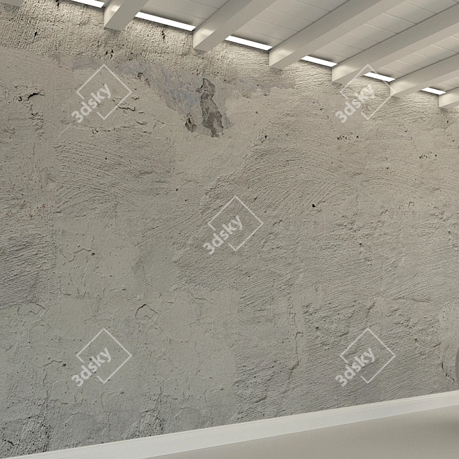 Title: Vintage Concrete Wall Texture 3D model image 3