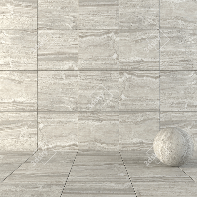  Flaviker Navona Gray Vein Tiles 3D model image 1