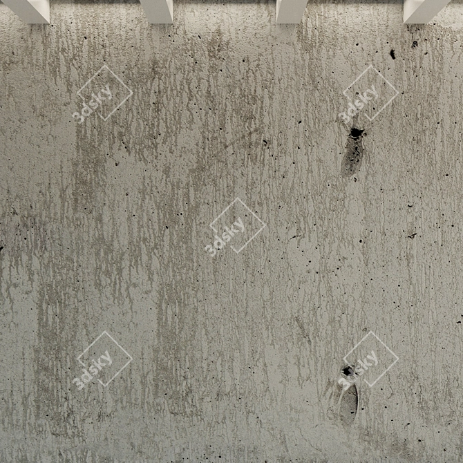 Title: 
Time-Worn Concrete Wall 3D model image 2