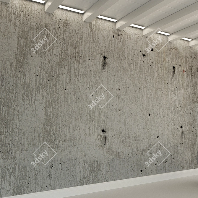 Title: 
Time-Worn Concrete Wall 3D model image 3